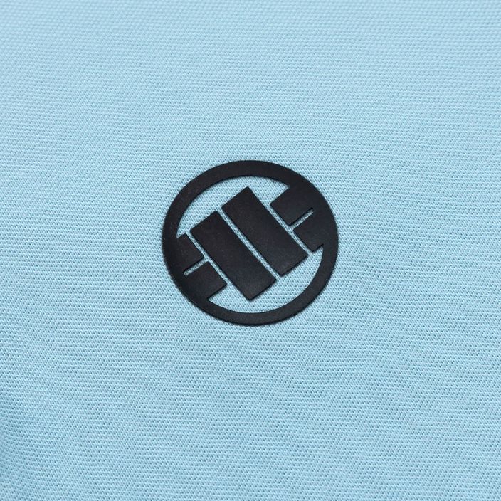 Men's Pitbull West Coast Polo Shirt Pique Stripes Regular light blue 7