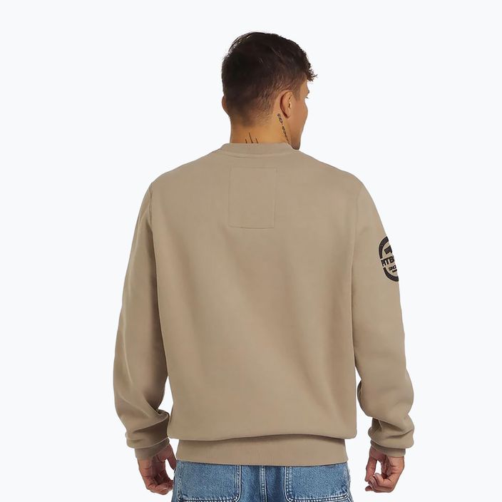 Men's Pitbull Sherwood Crewneck sweatshirt pale sand 3