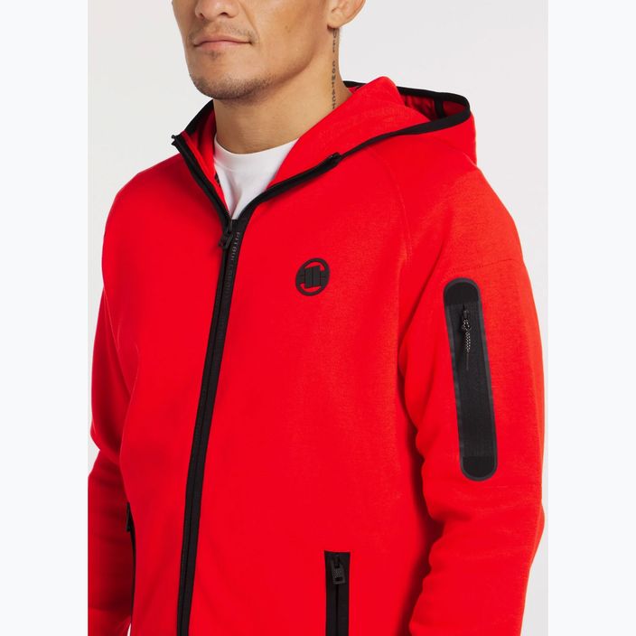 Men's Pitbull Hermes Hooded Zip sweatshirt flame red 5