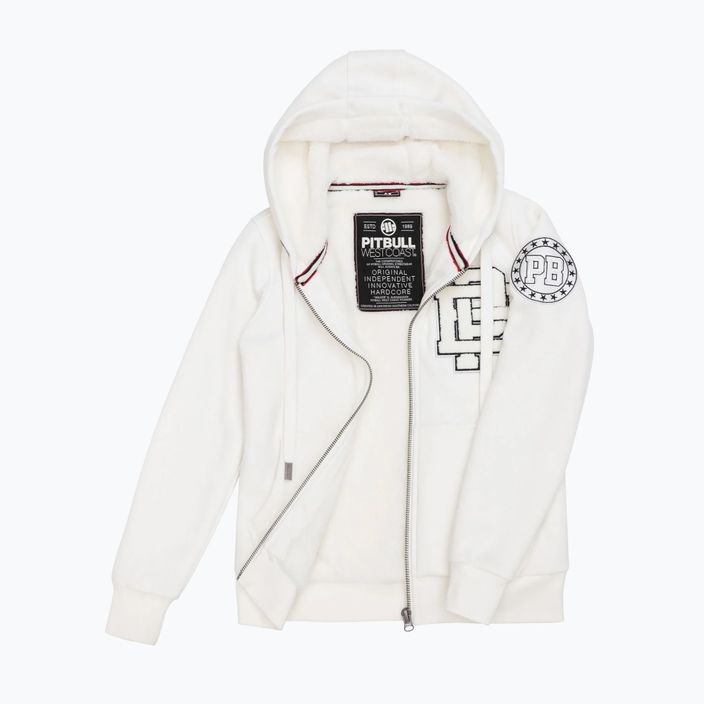 Women's Pitbull Sherpa Ruffina Hooded Zip off white 3