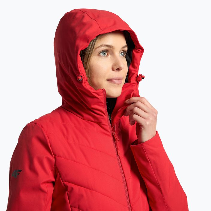 Women's ski jacket 4F red H4Z21-KUDN003 5