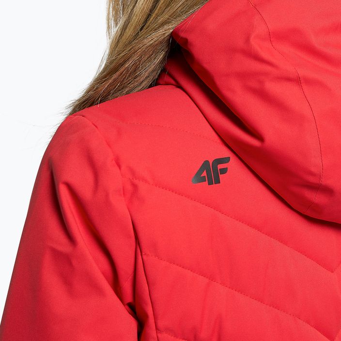 Women's ski jacket 4F red H4Z21-KUDN003 9