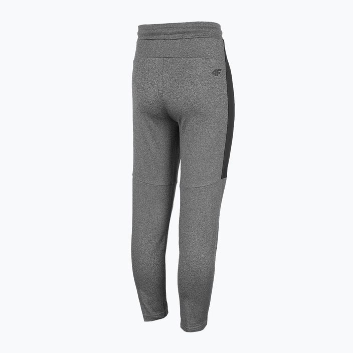 Children's training trousers 4F grey HJZ22-JSPMTR001 4