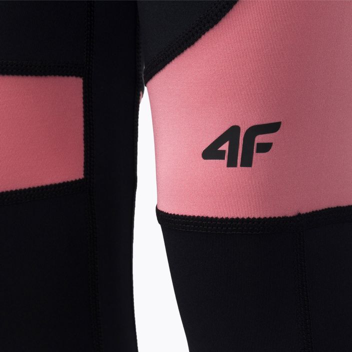 Children's leggings 4F black-pink HJZ22-JSPDF003-90S 5