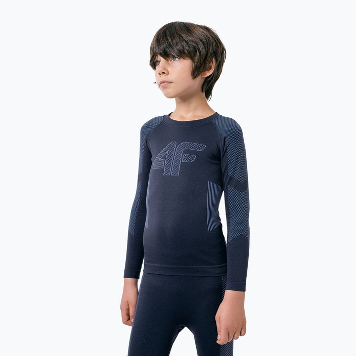 4F children's thermal underwear navy blue HJZ22-JBIMB001B 6