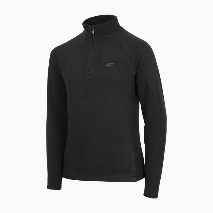 Children's 4F fleece sweatshirt black HJZ22-JBIMP001 3