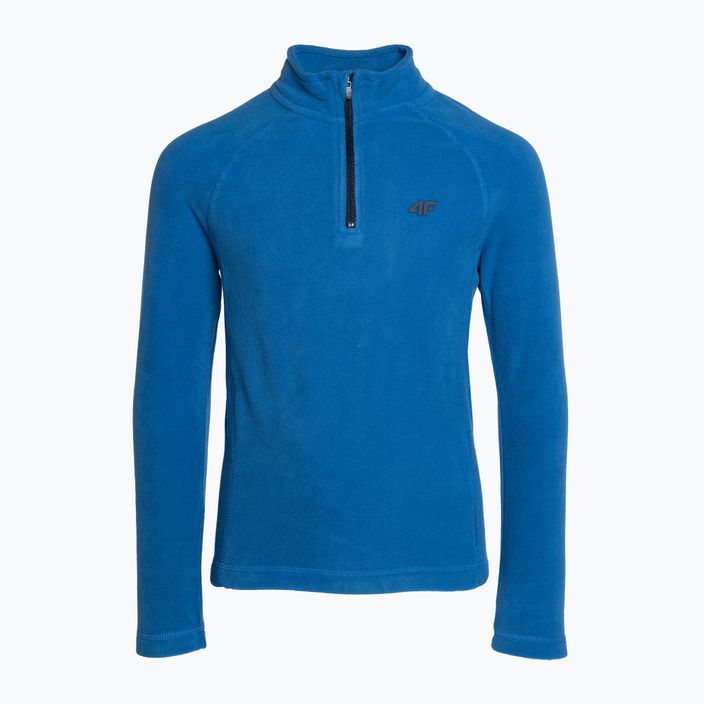 Children's 4F fleece sweatshirt blue HJZ22-JBIMP001 3