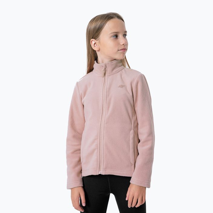Children's 4F fleece sweatshirt pink HJZ22-JPLD001 6