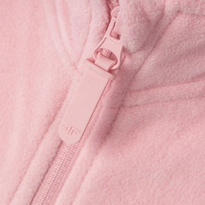 Children's 4F fleece sweatshirt pink HJZ22-JPLD001 5