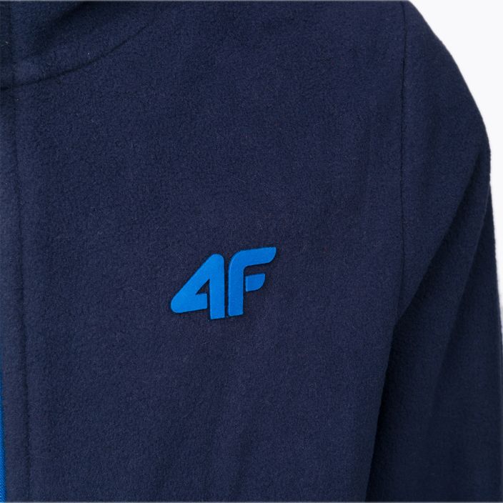 Children's 4F fleece sweatshirt navy blue HJZ22-JPLM001 5