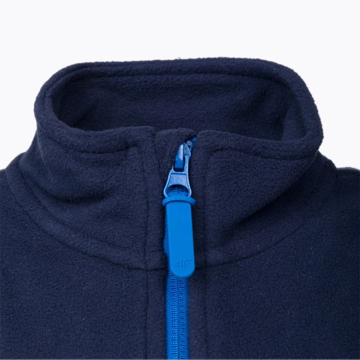 Children's 4F fleece sweatshirt navy blue HJZ22-JPLM001 6