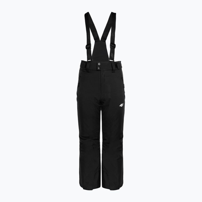 Children's ski trousers 4F black HJZ22-JSPDN001 4