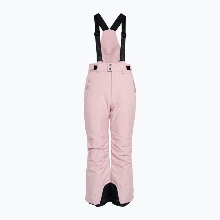 Children's ski trousers 4F pink HJZ22-JSPDN001 3