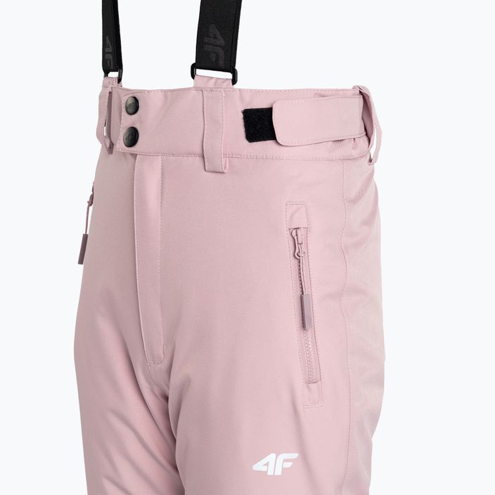 Children's ski trousers 4F pink HJZ22-JSPDN001 5