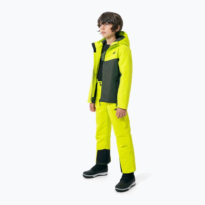 Children's ski jacket 4F green JKUMN001 2