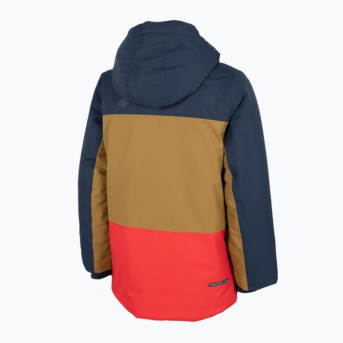 Children's 4F coloured ski jacket HJZ22-JKUMN004 4
