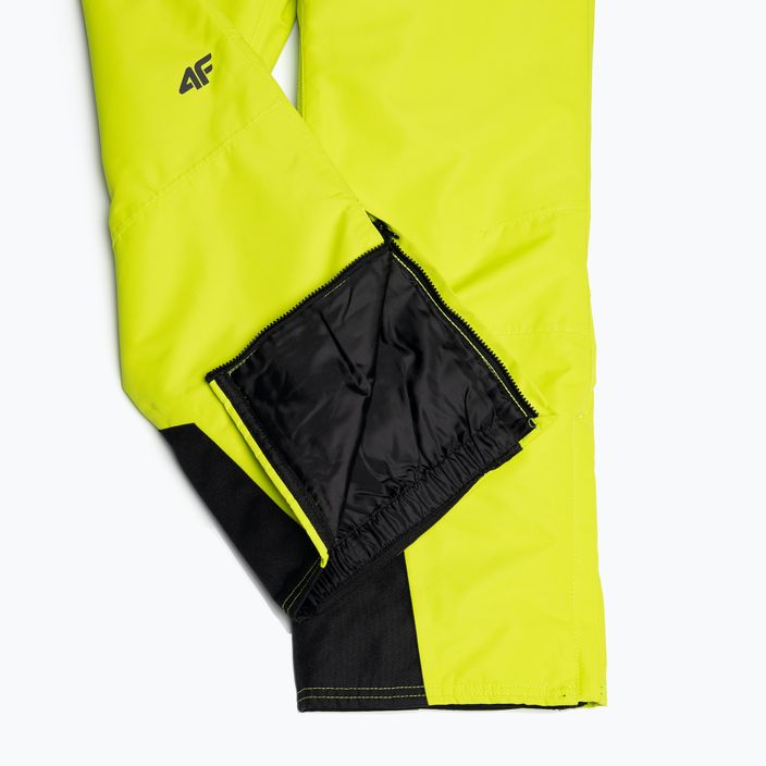 Children's ski trousers 4F yellow HJZ22-JSPMN001 6