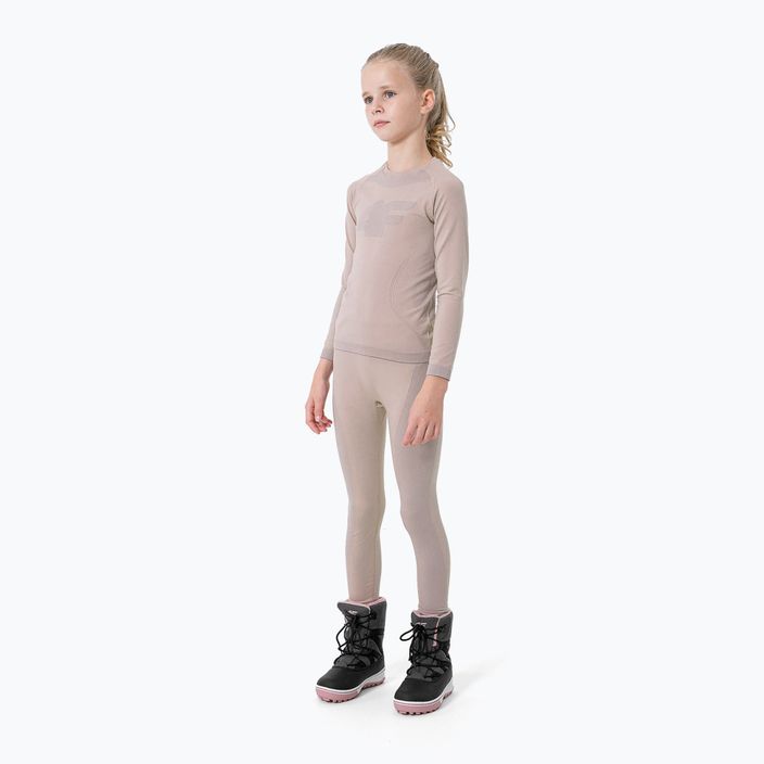 Children's thermal underwear 4F pink 4FJAW22USEAF017