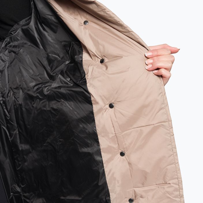 Women's down jacket 4F beige H4Z22-KUDP018 9