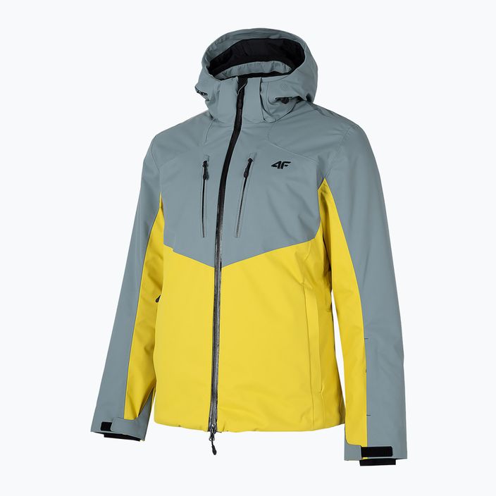 Men's 4F ski jacket grey-yellow H4Z22-KUMN011 8