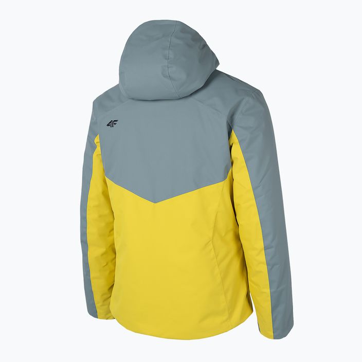 Men's 4F ski jacket grey-yellow H4Z22-KUMN011 9