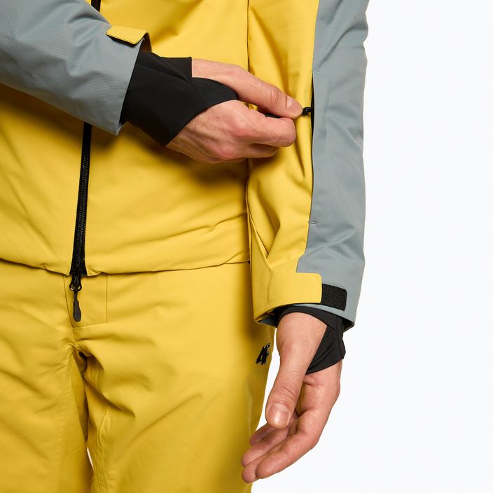Men's 4F ski jacket grey-yellow H4Z22-KUMN011 6