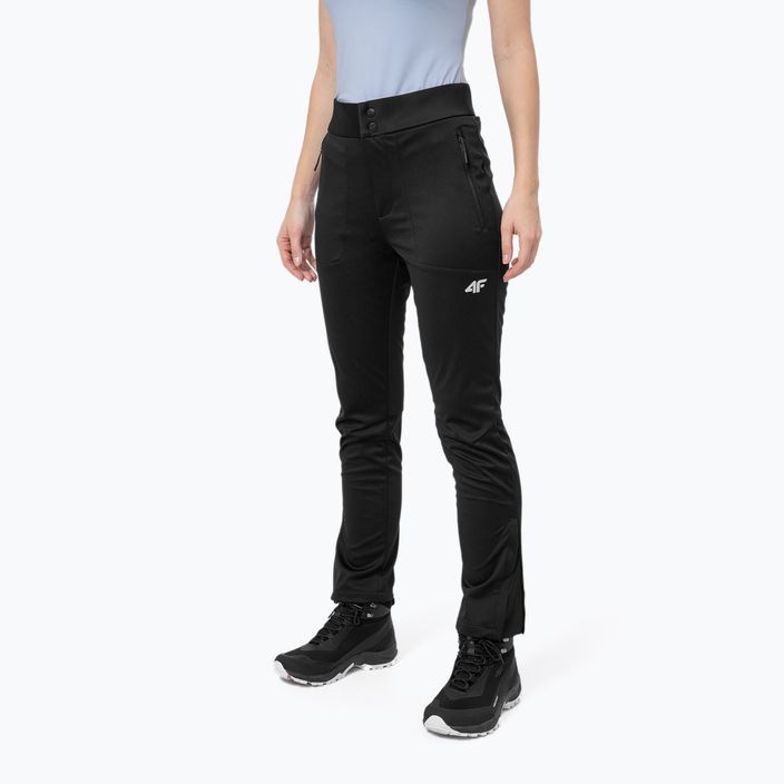 Women's 4F membrane trousers black H4Z22-SPDTR061 4