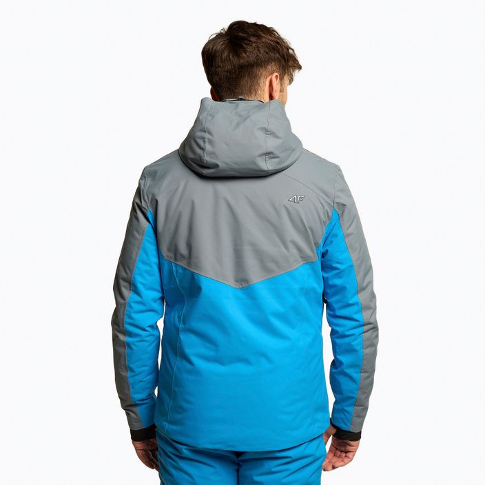 Men's 4F ski jacket blue-grey H4Z22-KUMN011 3