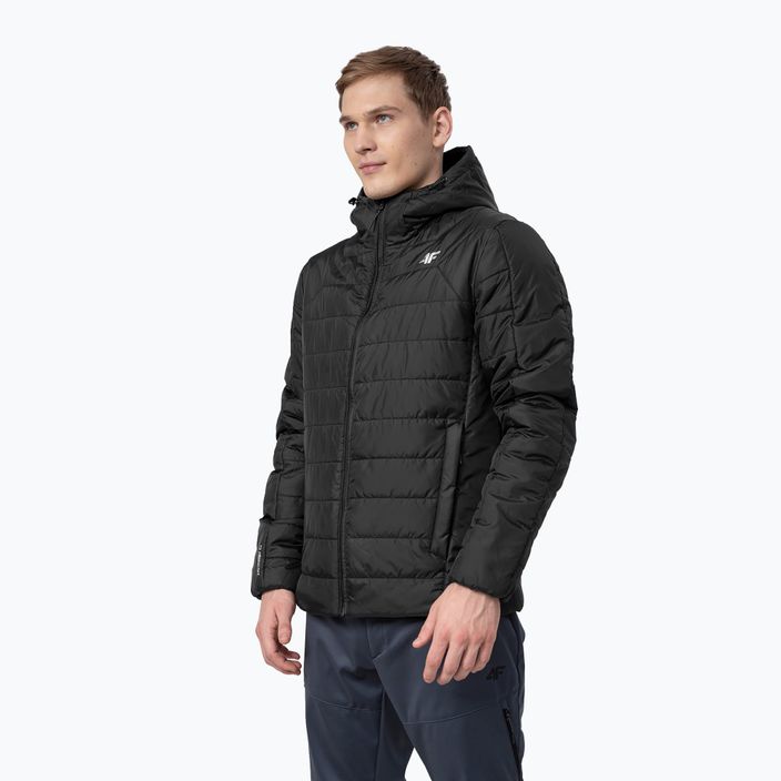 Men's 4F down jacket black H4Z22-KUMP006