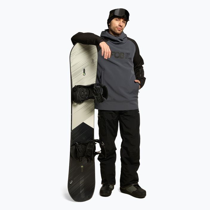 Men's 4F snowboard jacket graphite H4Z22-SFM001F 2