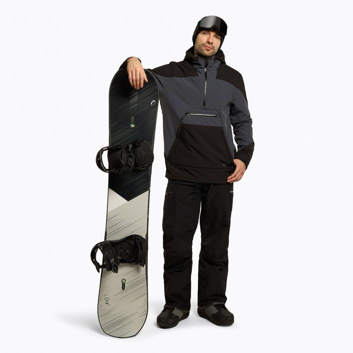 Men's 4F snowboard jacket black H4Z22-SFM002F 2