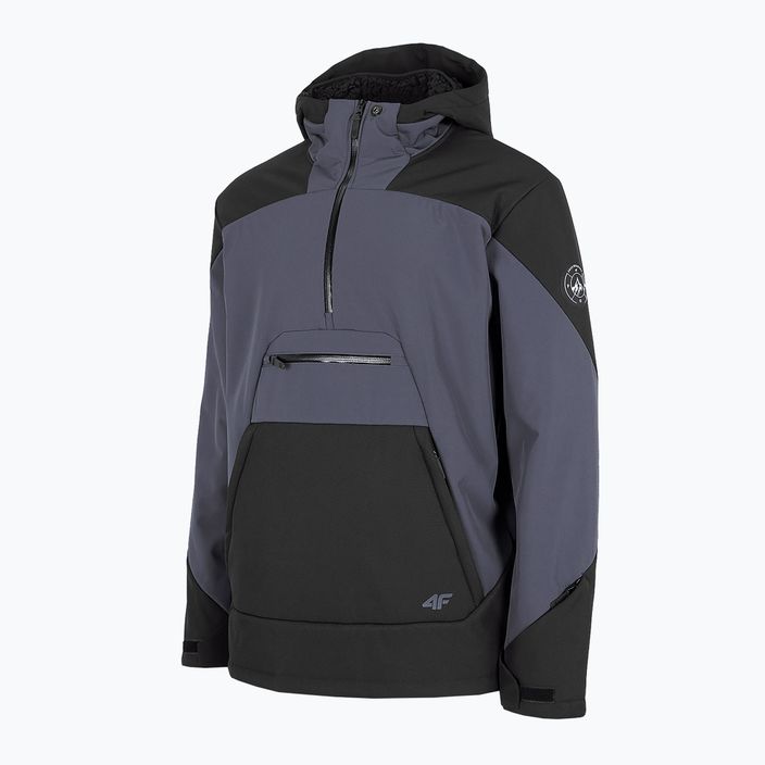 Men's 4F snowboard jacket black H4Z22-SFM002F 7