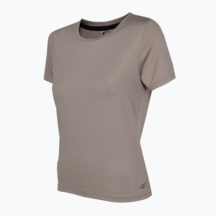Women's training T-shirt 4F beige H4Z22-TSDF010 4