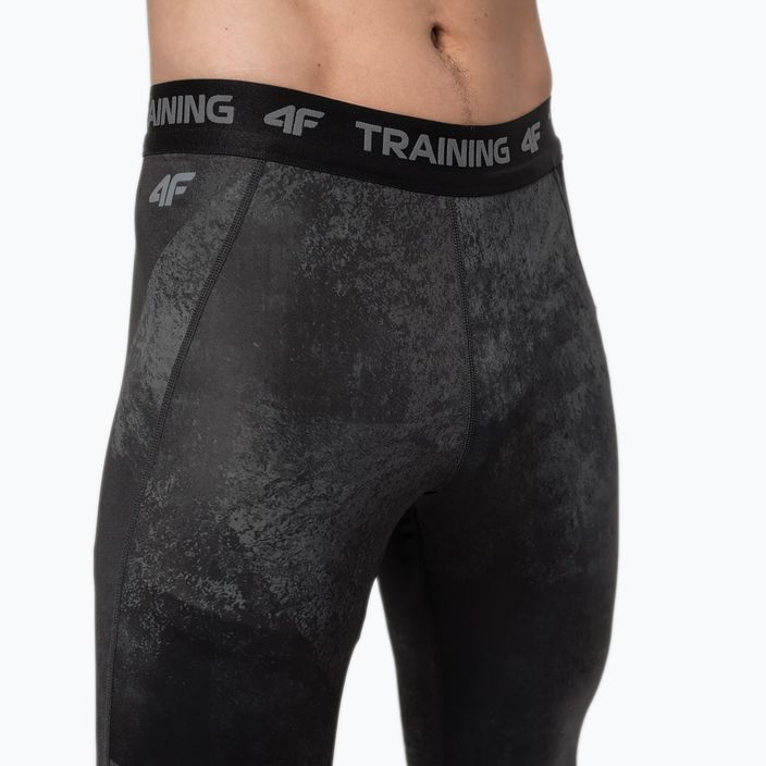 Men's 4F training leggings black H4Z22-SPMF011 4
