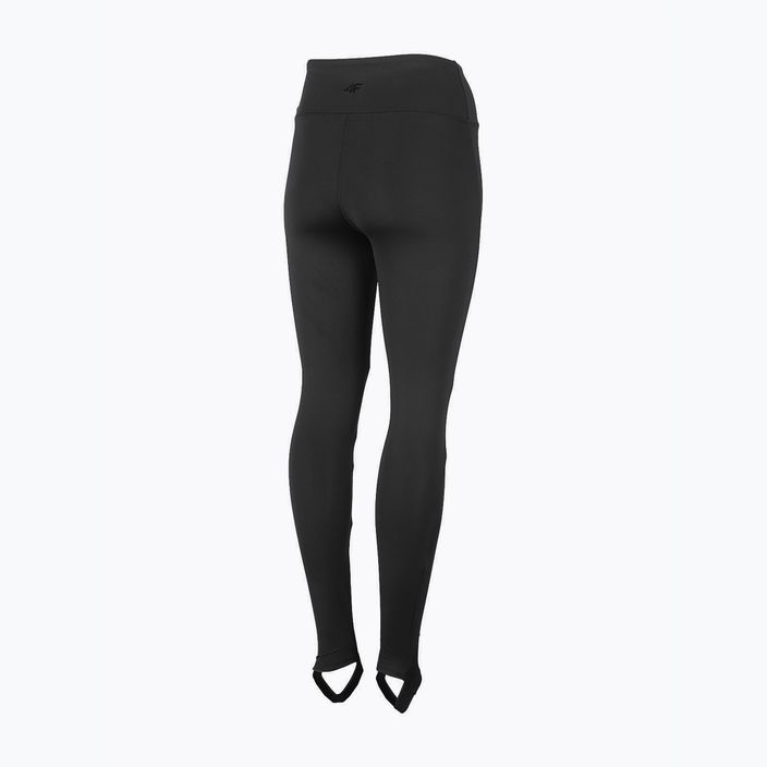 Women's yoga leggings 4F black H4Z22-SPDF019 4