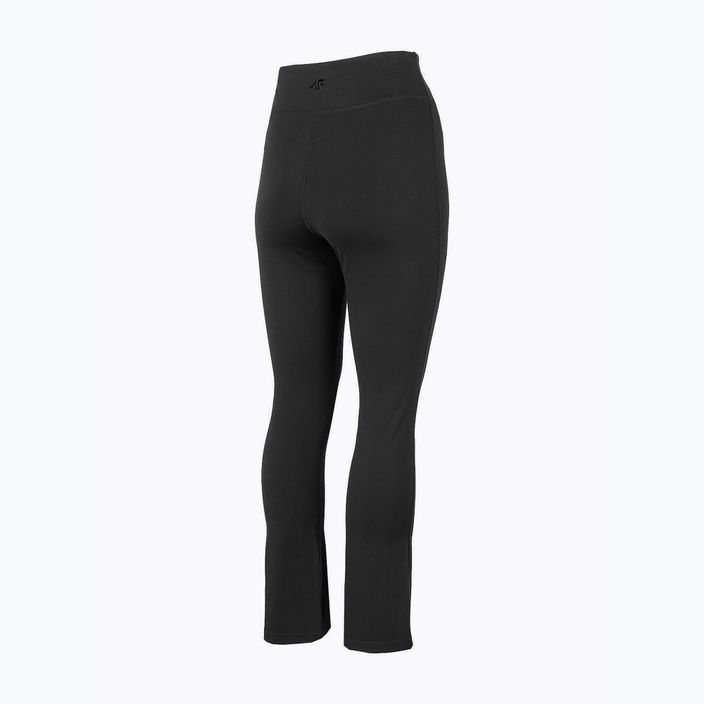 Women's yoga pants 4F black H4Z22-SPDF017 4