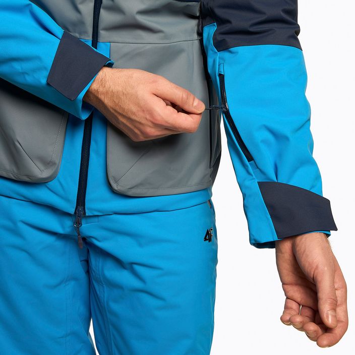 Men's 4F ski jacket blue H4Z22-KUMN012 5