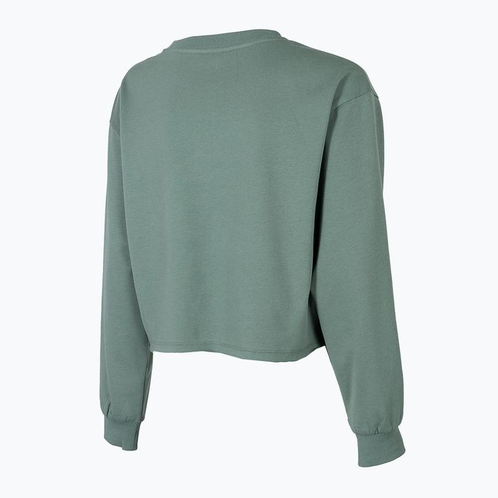 Women's yoga sweatshirt 4F green H4Z22-BLD040 3