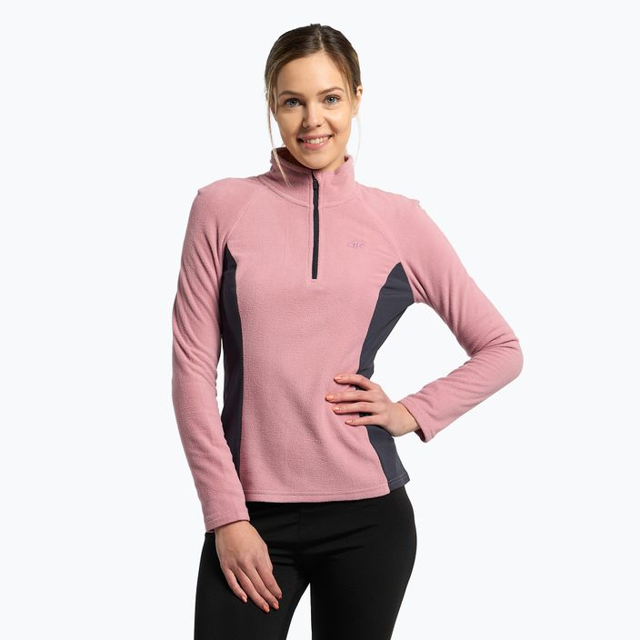 Women's ski sweatshirt 4F pink H4Z22-BIDP011