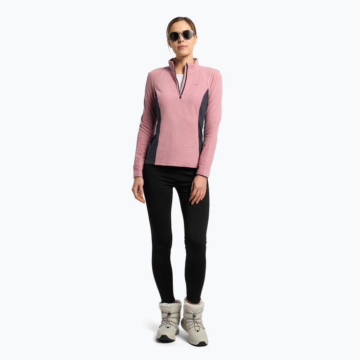 Women's ski sweatshirt 4F pink H4Z22-BIDP011 2