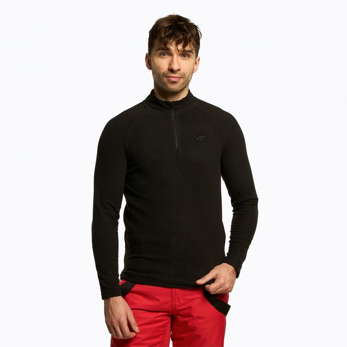 Men's 4F ski sweatshirt black H4Z22-BIMP010