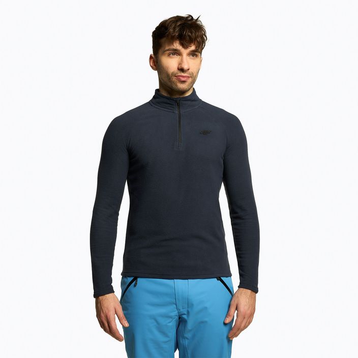 Men's 4F ski sweatshirt navy blue H4Z22-BIMP010