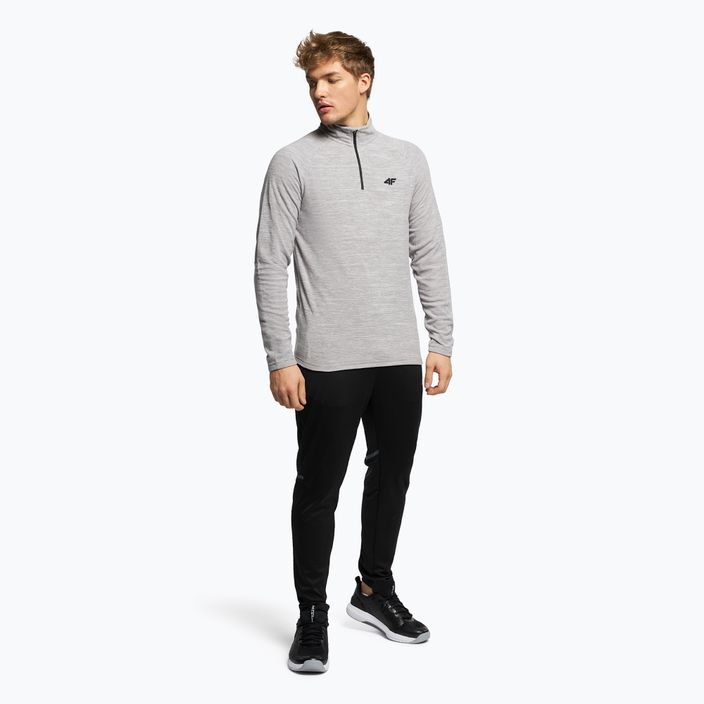 Men's ski sweatshirt 4F grey H4Z22-BIMP010 2
