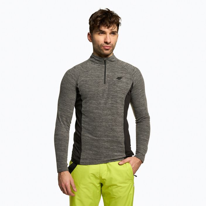 Men's ski sweatshirt 4F grey H4Z22-BIMP011