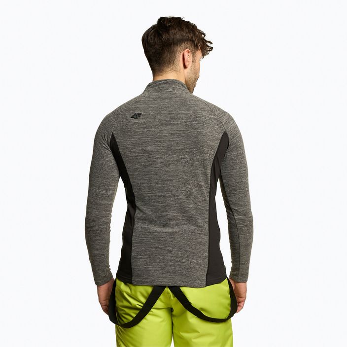 Men's ski sweatshirt 4F grey H4Z22-BIMP011 3