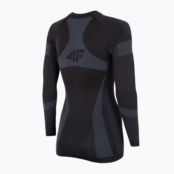 Women's thermal T-shirt 4F black H4Z22-BIDB030G 2