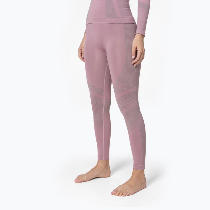 Women's thermoactive pants 4F pink H4Z22-BIDB030D