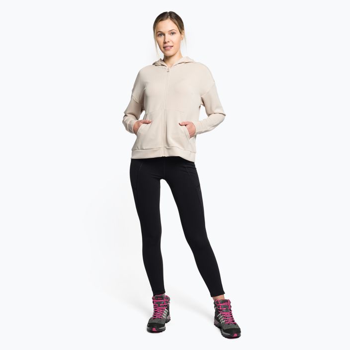 Women's yoga sweatshirt 4F beige H4Z22-BLD041 2