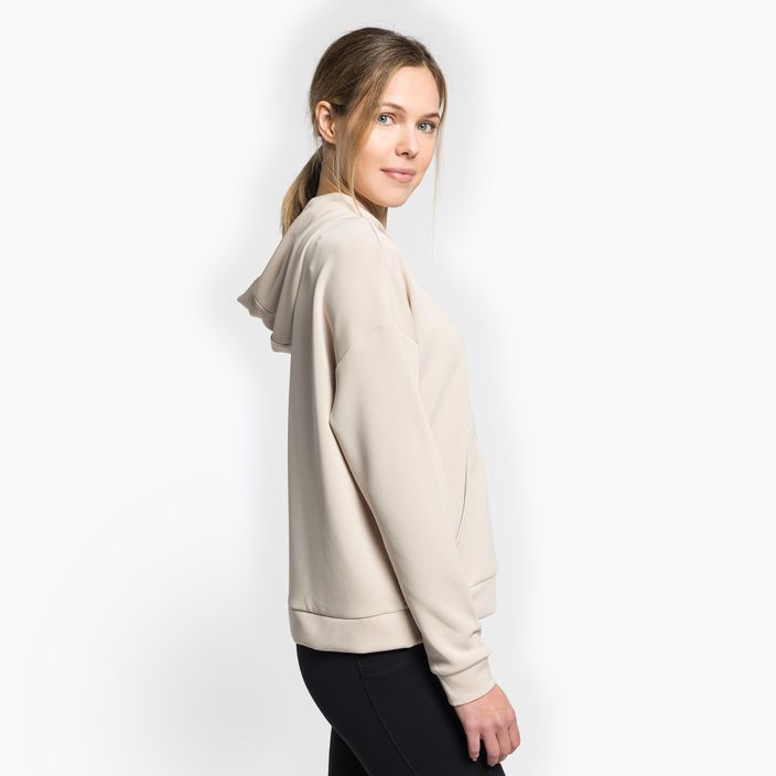 Women's yoga sweatshirt 4F beige H4Z22-BLD041 3