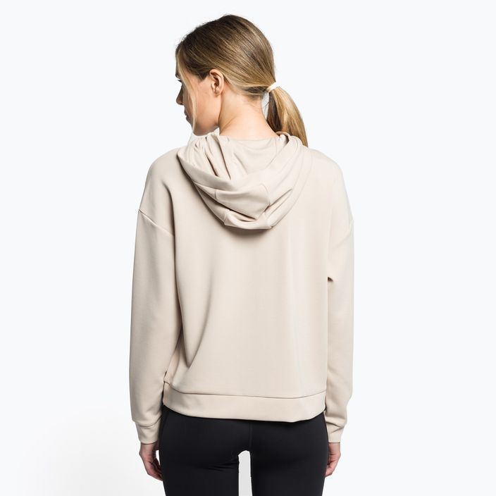 Women's yoga sweatshirt 4F beige H4Z22-BLD041 4